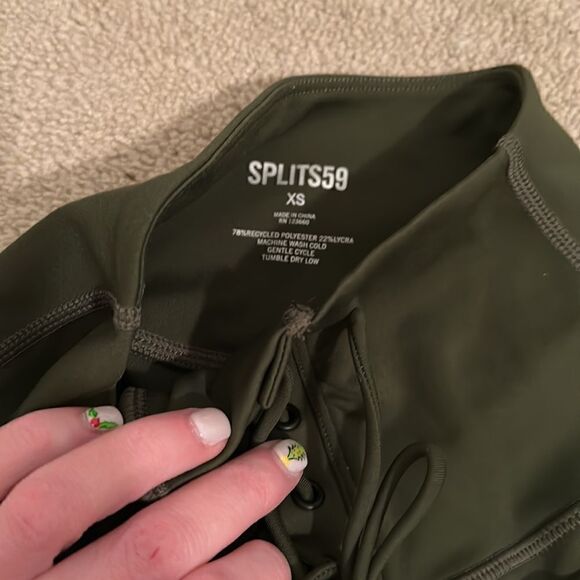 Splits 59 NEW green lace up legging XS - Picture 3 of 5